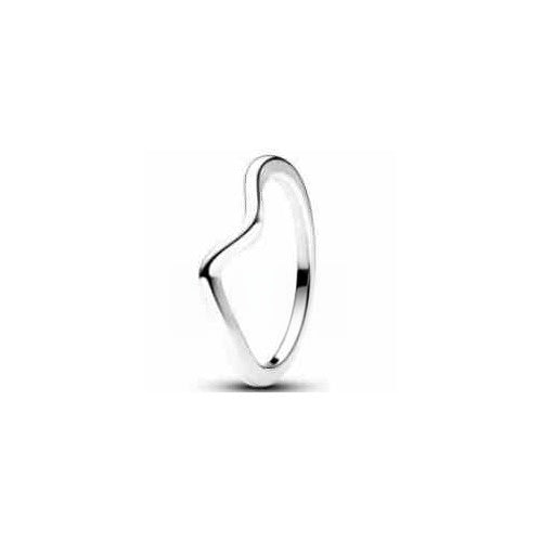 Anillo Corazón Abierto Plateado