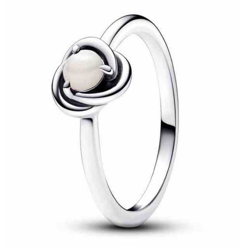 Anillo Nudo Infinito con Perla