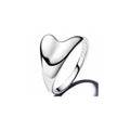 Anillo Corazón Moderno Plata