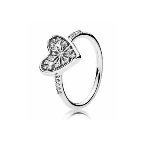 Anillo Corazón Radiante