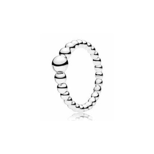 Anillo de Plata Bolitas Elegantes
