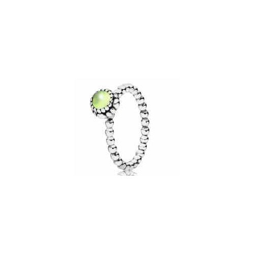 Anillo Tipo Pan Gota de Rocío Verde