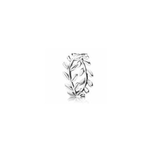 Anillo Hoja Laurel Plata