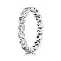 Anillo Corazón Brillante Infinito