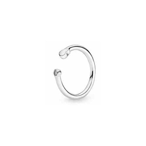 Ear Cuff Brillante de Plata Pura