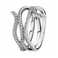Anillo Serpiente Entrelazada