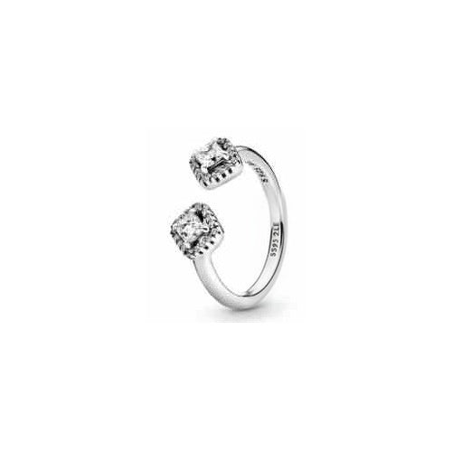 Anillo Abierto Diseño Cuadrado