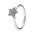 Anillo Estrella Brillante de Plata