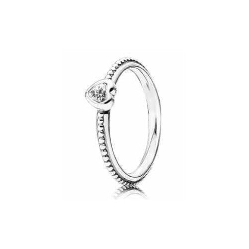 Anillo Corazón con Circonita Cúbica