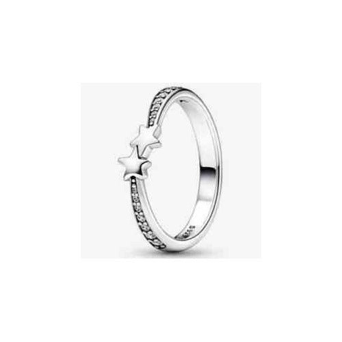 Anillo Doble Estrella Brillante