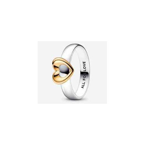 Anillo "ALL FOR LOVE" Corazón Dorado