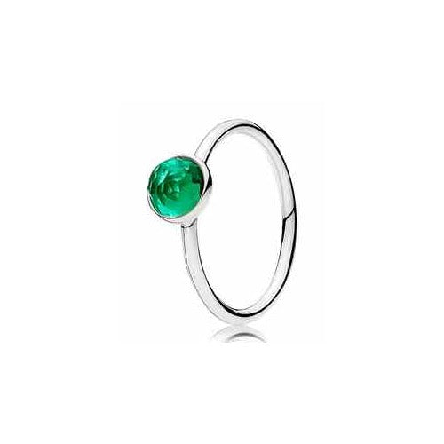 Anillo de Plata con Piedra verde
