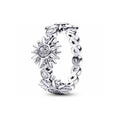 Anillo Sol Radiante con Circonitas