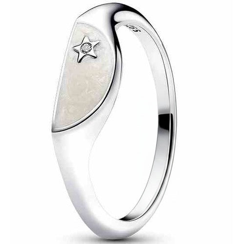 Anillo Estrella Cadente Perlada