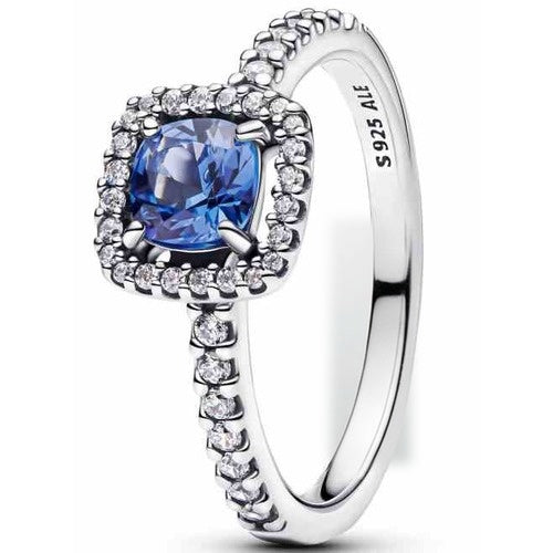 Anillo Corazón Azul Plata 925 ALE