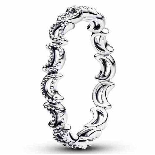 Anillo Luna Creciente Brillante
