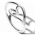 Anillo Corazón Interconectado en Plata