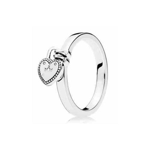 Anillo Corazón con Candado