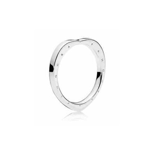 Anillo Corazón Acentuado con Texto Grabado