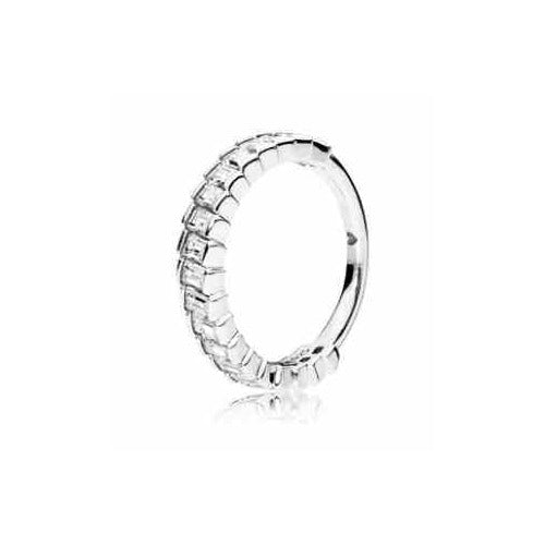 Anillo Cubic Zirconia Doble Hilera