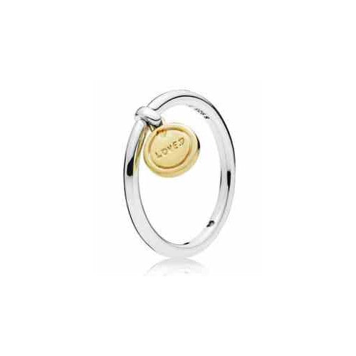 Anillo 'Loved' con Dije Dorado
