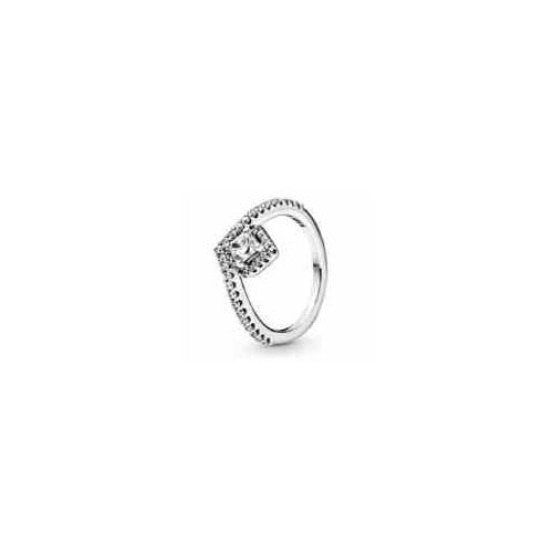Anillo Radiante Corazón Cuadrado
