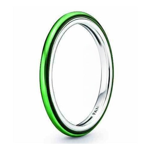 Anillo Tipo Pan Timeless Green Sparkle