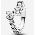 Anillo de Plata Brillante con Circonitas