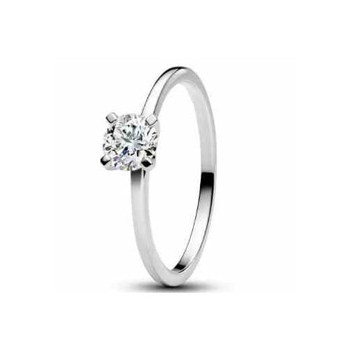 Anillo de Solitario de plata