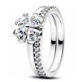 Anillo Trébol Brillante