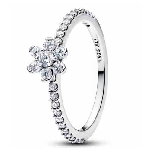 Anillo de plata S925 ALE con diseño floral de zafiro
