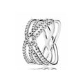 Anillo Infinito Entrelazado con Circonitas