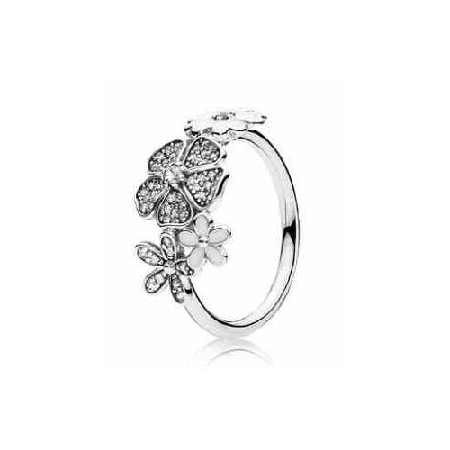 Anillo Flores Encantadas con Circonitas