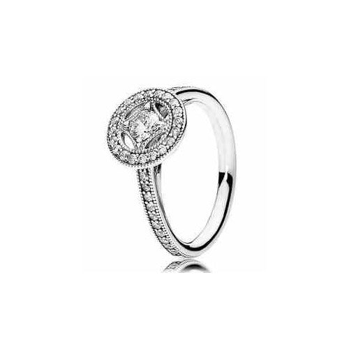 Anillo Halo Brillante