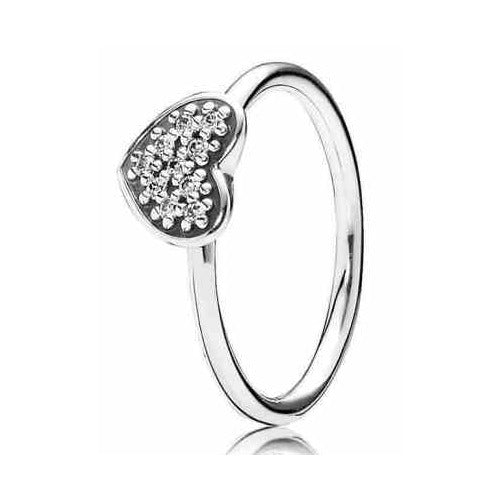 Anillo Corazón Brillante