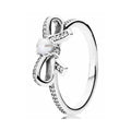 Anillo de Plata con Lazo y Perla
