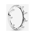 Anillo corona de plata esterlina