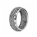 Anillo de Plata Filigrana con Diamantes