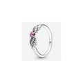 Anillo Alas de Ángel con Piedra Rosa