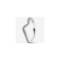 Anillo V Brillante con Circonitas