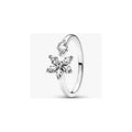 Anillo Flor Brillante con Zirconias