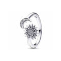 Anillo Sol y Luna Brillante