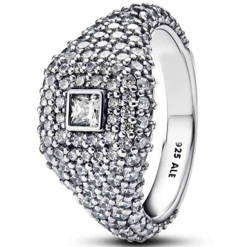 Anillo Tipo Pan 925 ALE con Circonita Cúbica