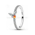 Anillo Mariposa Brillante con Citrino