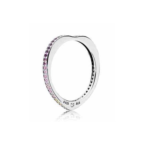 Anillo Radiante Corazón Tipo Pan