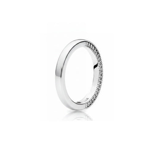 Anillo Tipo Pan Pavé Brillante