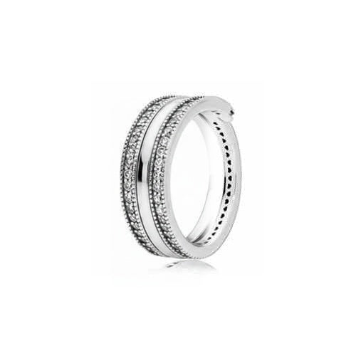 Anillo Doble Brillante con Microesferas