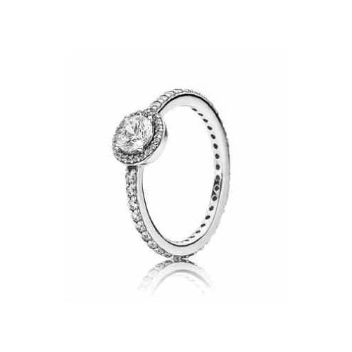 Anillo Radiante Corazón Brillante de Tipo Pan