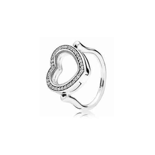Anillo Corazón Brillante