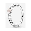 Anillo Radiante Corazón Rosa